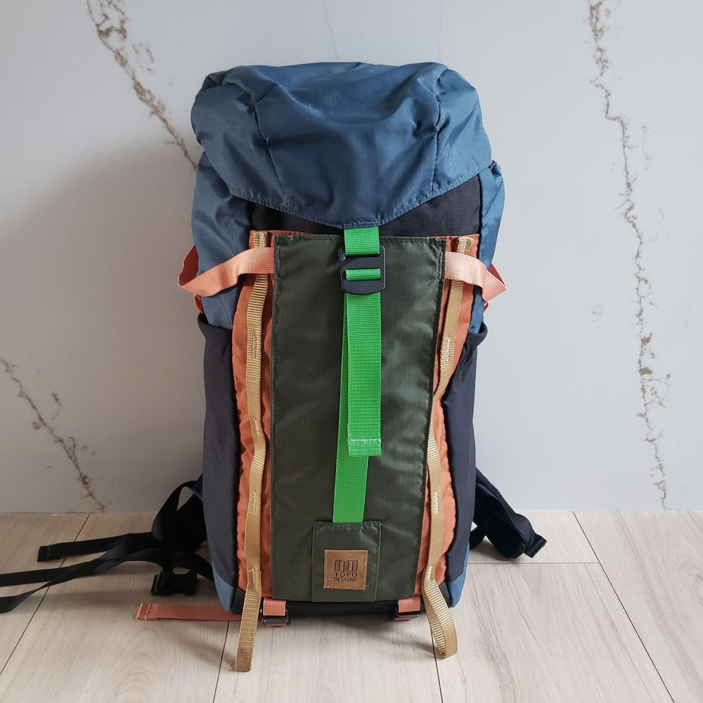 Topo Designs Backpack Multicolor Hiking Daypack One Size Men Nylon Padded Straps